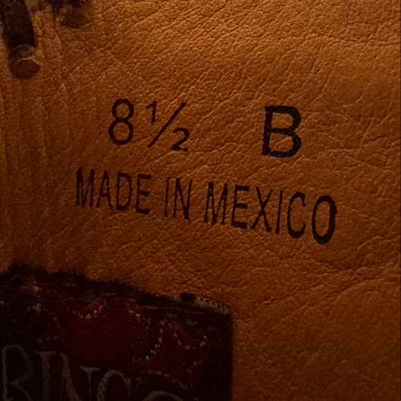 Old Gringo Brown and Black  hand tooled Ankle Boots
Wyoming - Picture 7 of 9